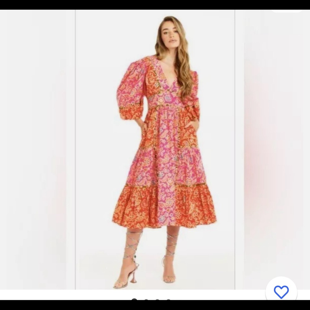 Love the label extra small mixed print Alessandra dress